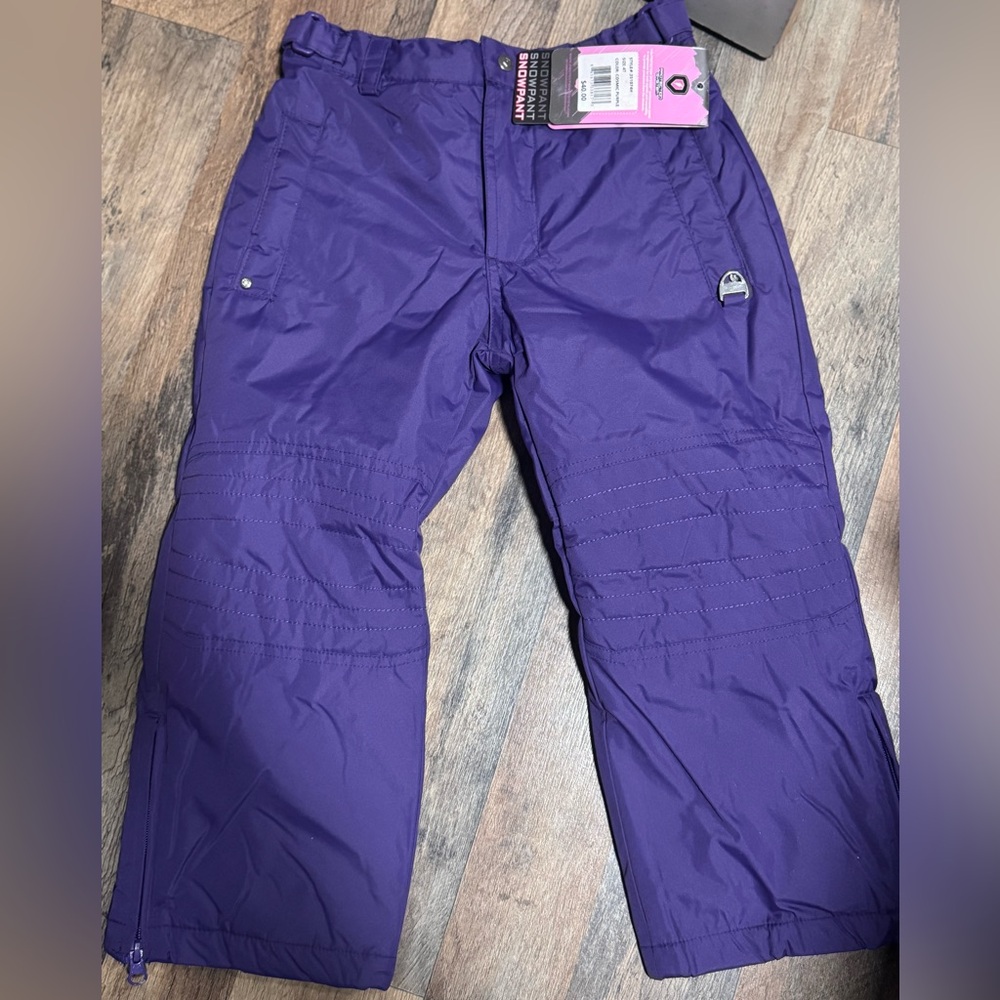 4T Purple Snow Pants